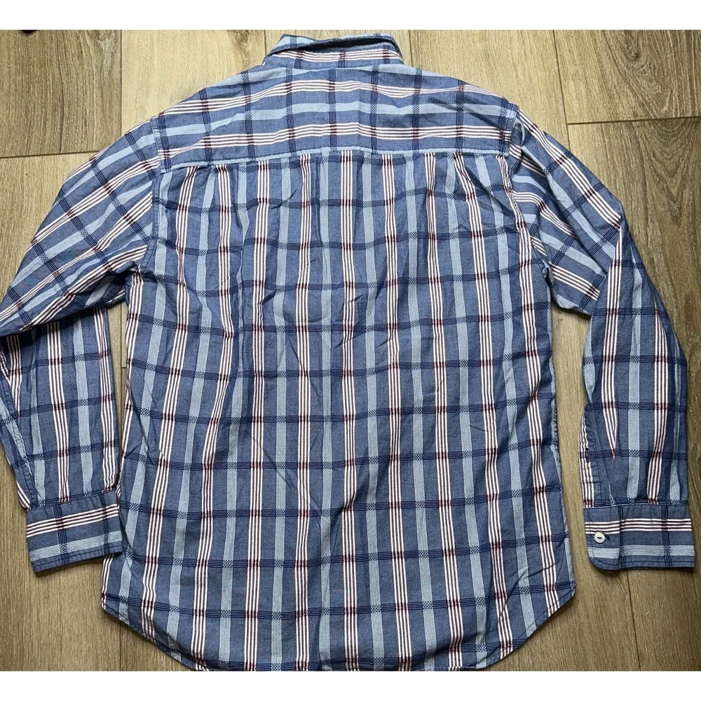 Tommy Bahama‎ Button Down Striped Shirt Men's Medium Cotton Long Sleeve Preowned